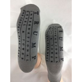 Gray Adult Ankle Length Comfort Slipper Socks